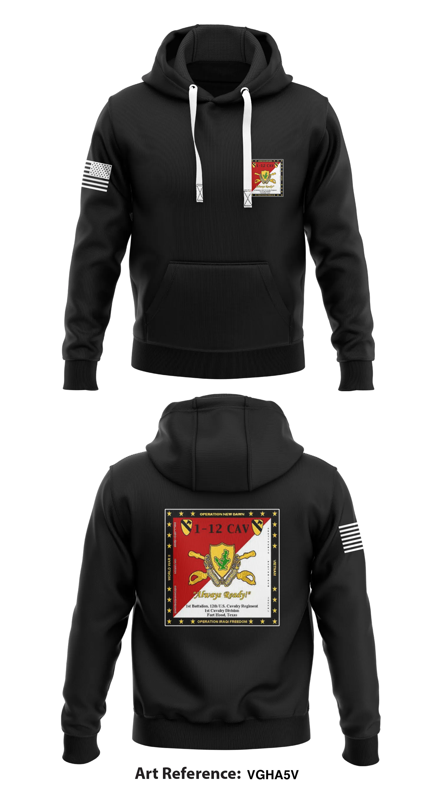 1-12 Cav Store 1  Core Men's Hooded Performance Sweatshirt - vgHa5V