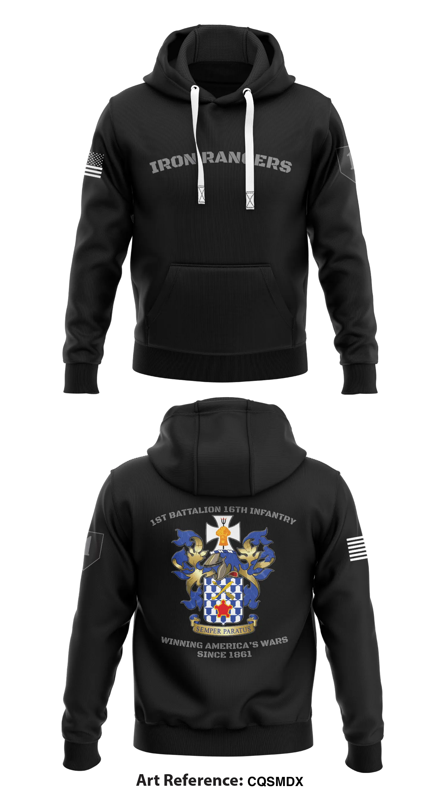 1-16IN, 1ABCT, 1ID Store 1  Core Men's Hooded Performance Sweatshirt - cqSMDX