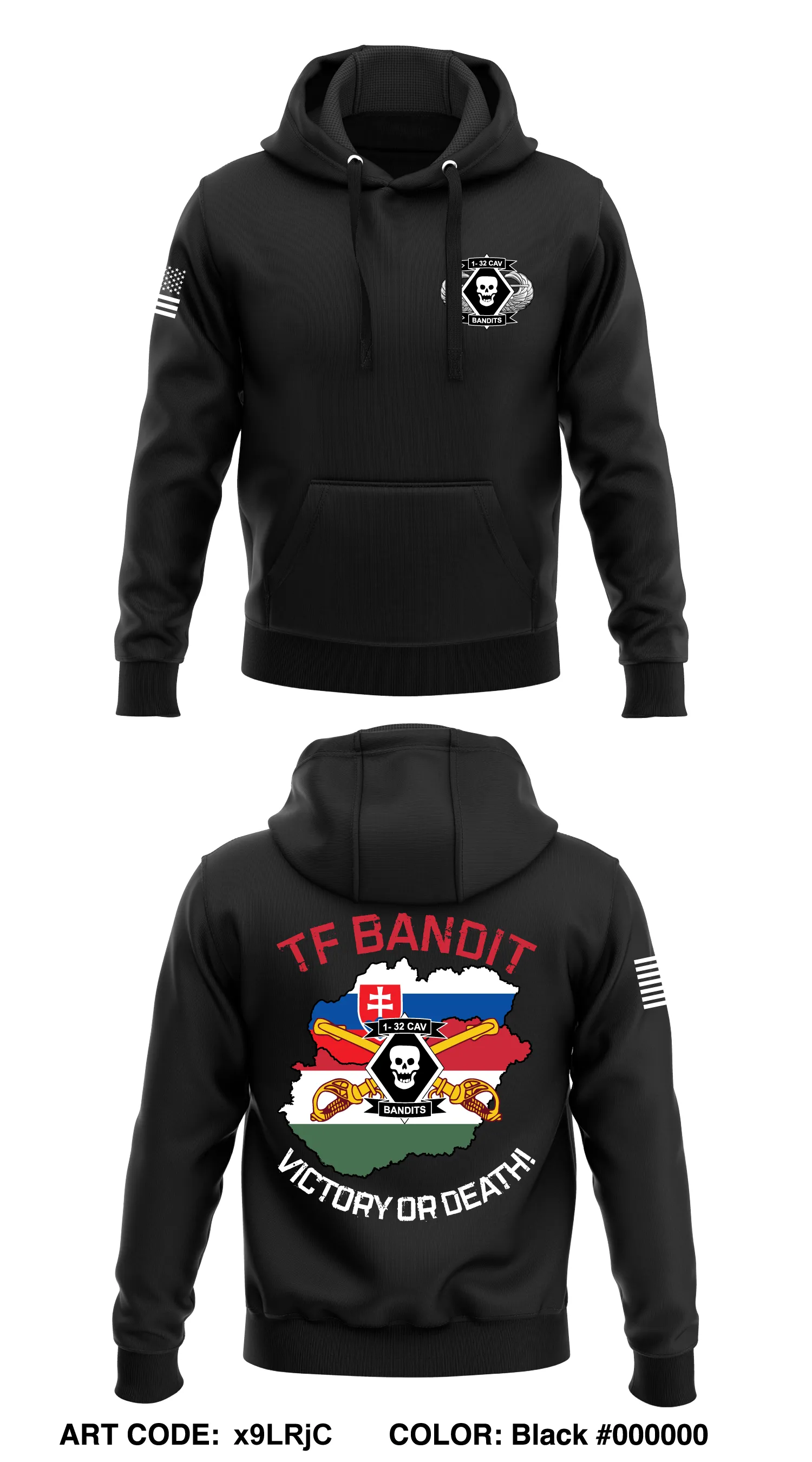 1-32 Cavalry Regiment  Core Men's Hooded Performance Sweatshirt - x9LRjC