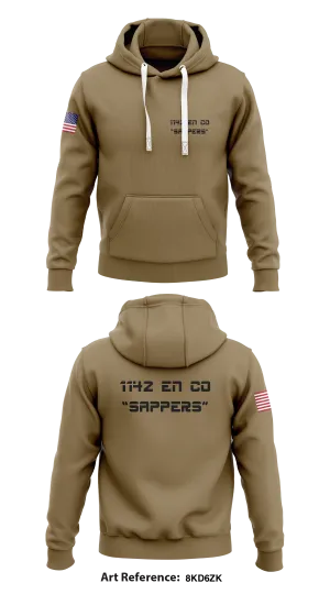 1142 EN CO “Sappers” Store 1 Core Men's Hooded Performance Sweatshirt - 8Kd6ZK