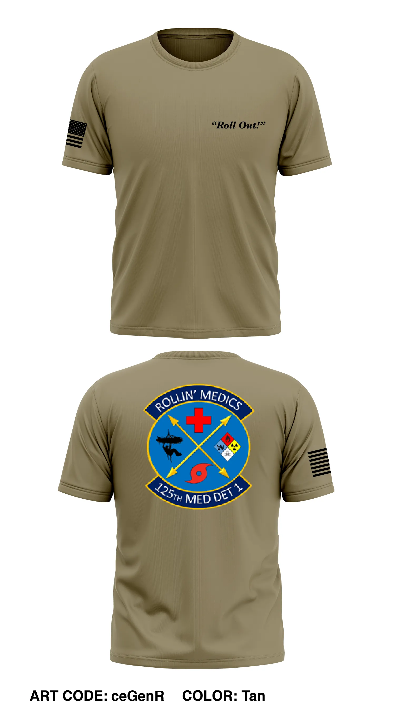 125 MDG Det 1 Store 1 Core Men's SS Performance Tee - ceGenR