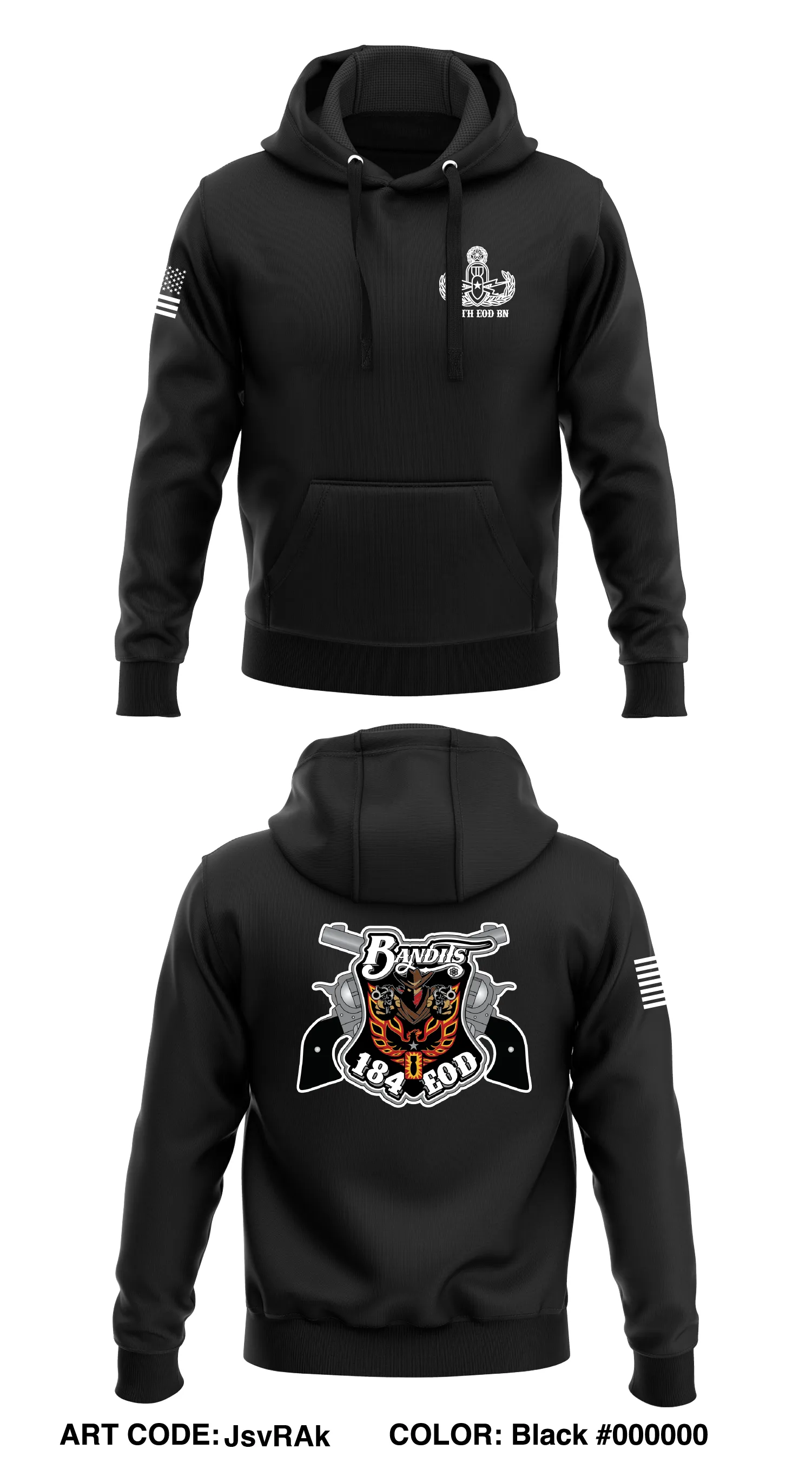 184th EOD BN Store 1  Core Men's Hooded Performance Sweatshirt - JsvRAk