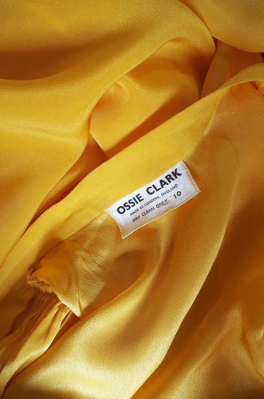 1970s Rare Couture Ossie Clark Gown