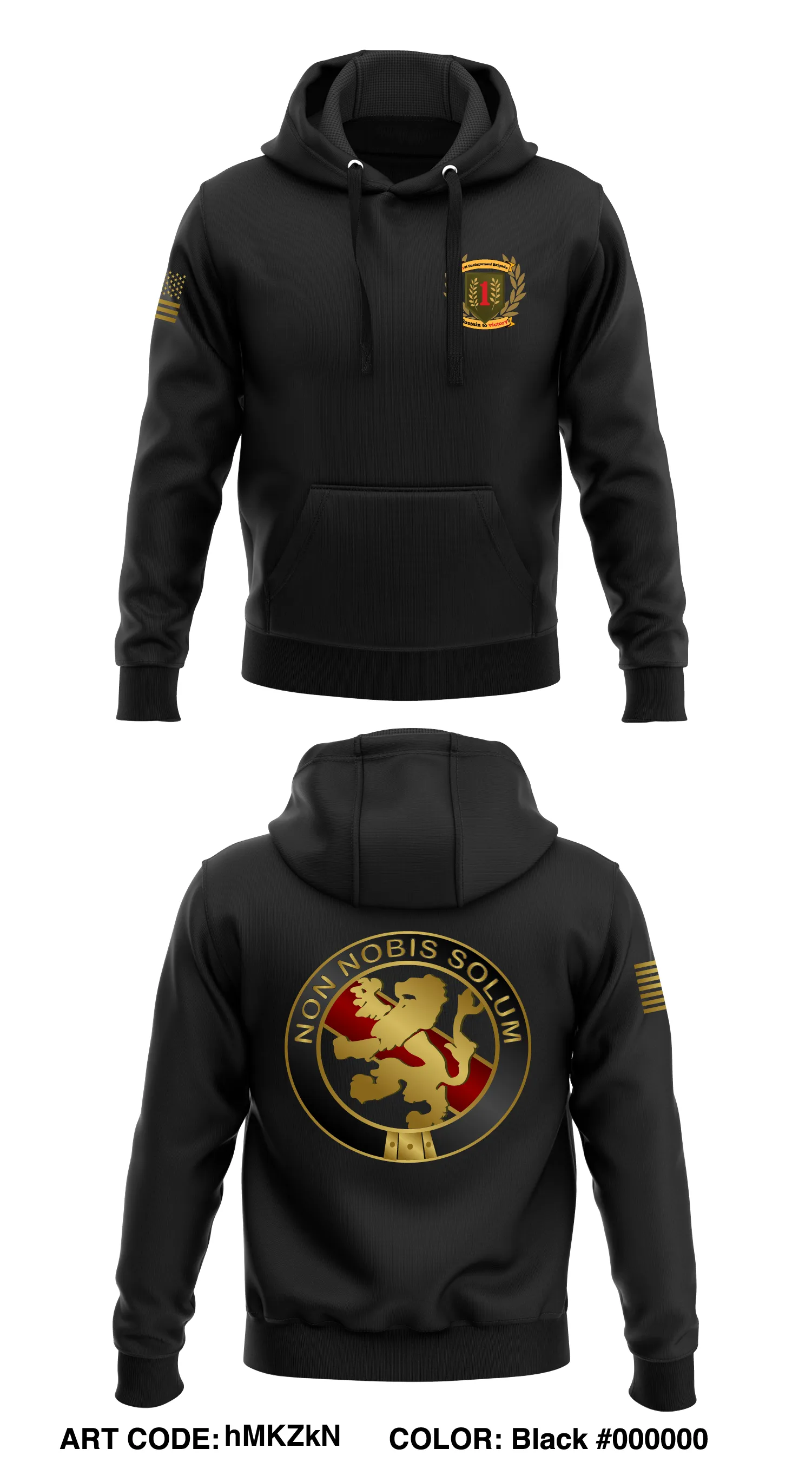 1SMC, 1st ID Store 1  Core Men's Hooded Performance Sweatshirt - hMKZkN