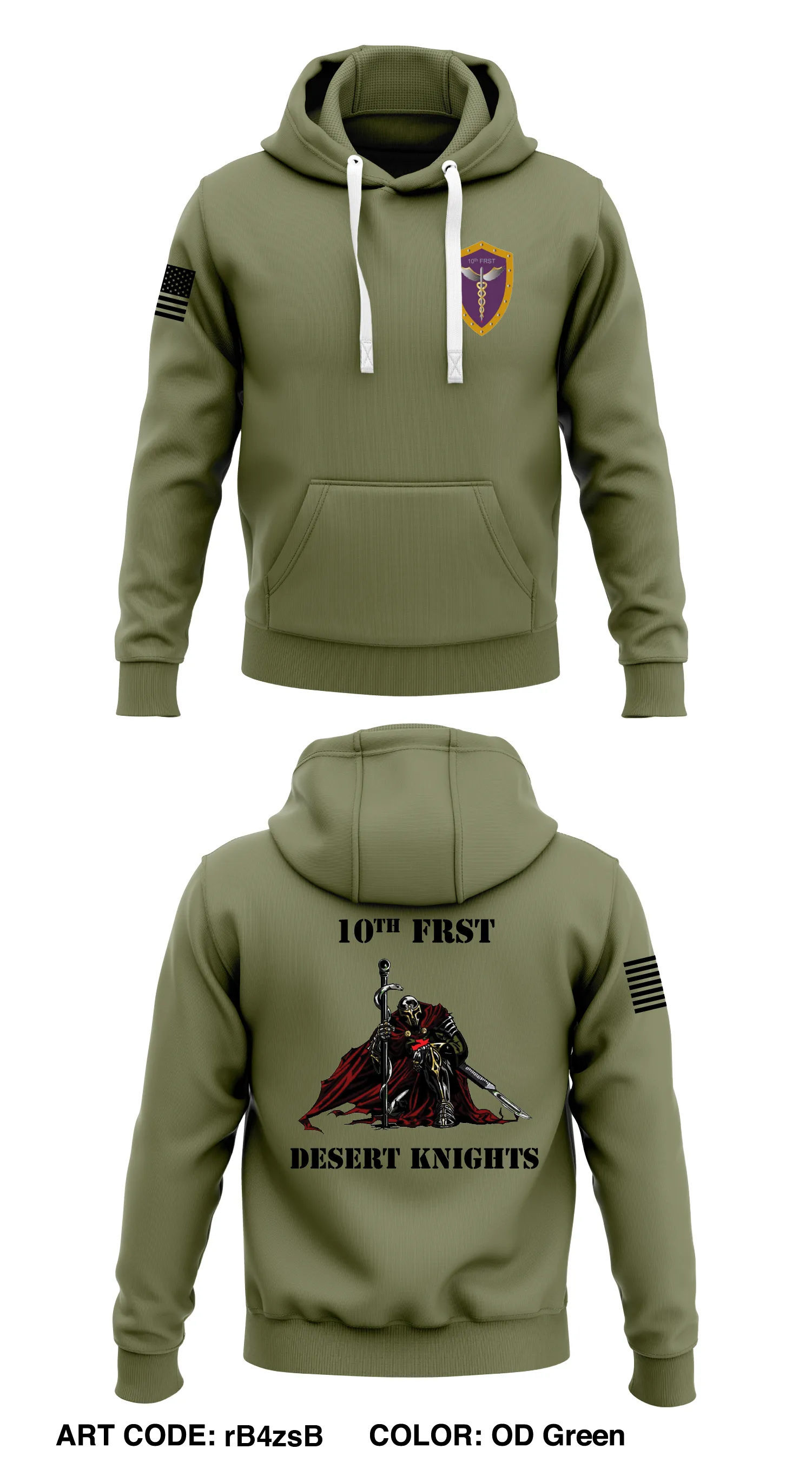1th FRSD  Core Men's Hooded Performance Sweatshirt - rB4zsB