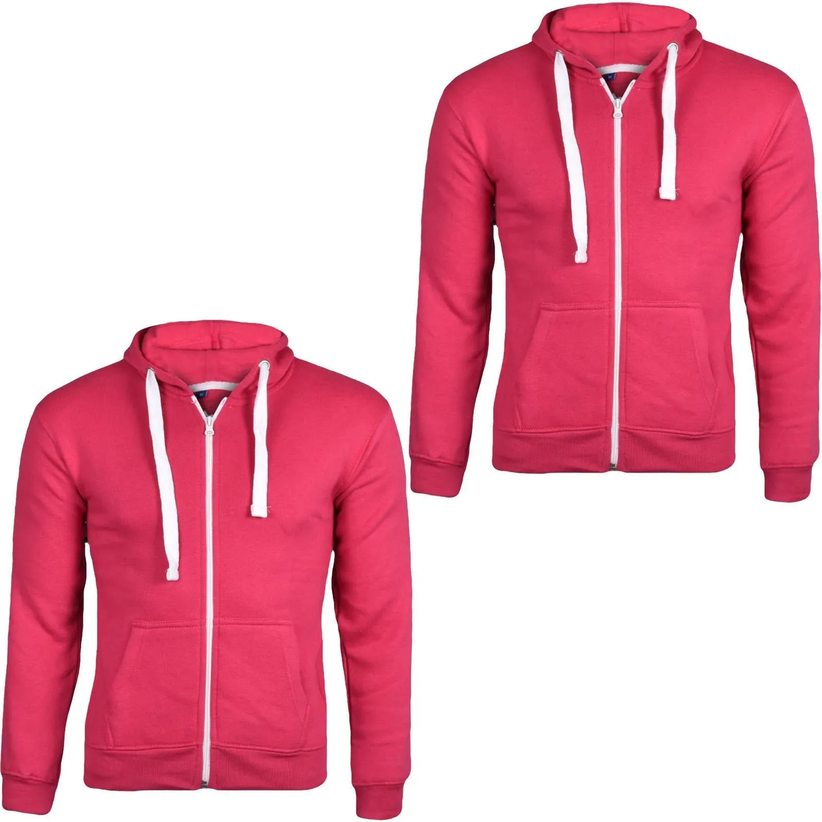 2 Pack Kids White Cords Zip Up Hoodie