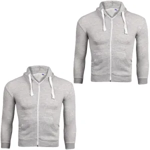 2 Pack Kids White Cords Zip Up Hoodie