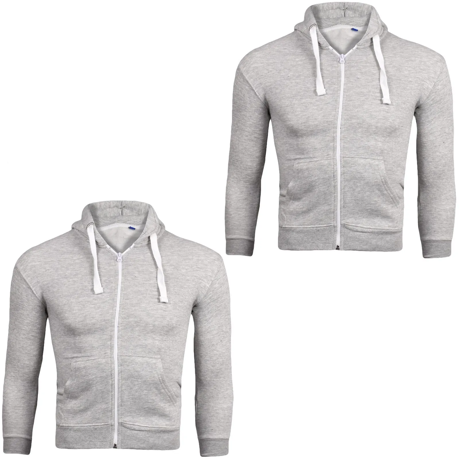 2 Pack Kids White Cords Zip Up Hoodie