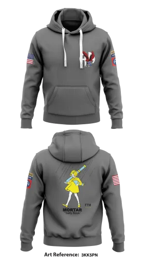 2/82 BCT 1-325 AIR HHC Mortars  Core Men's Hooded Performance Sweatshirt - 3KK5Pn