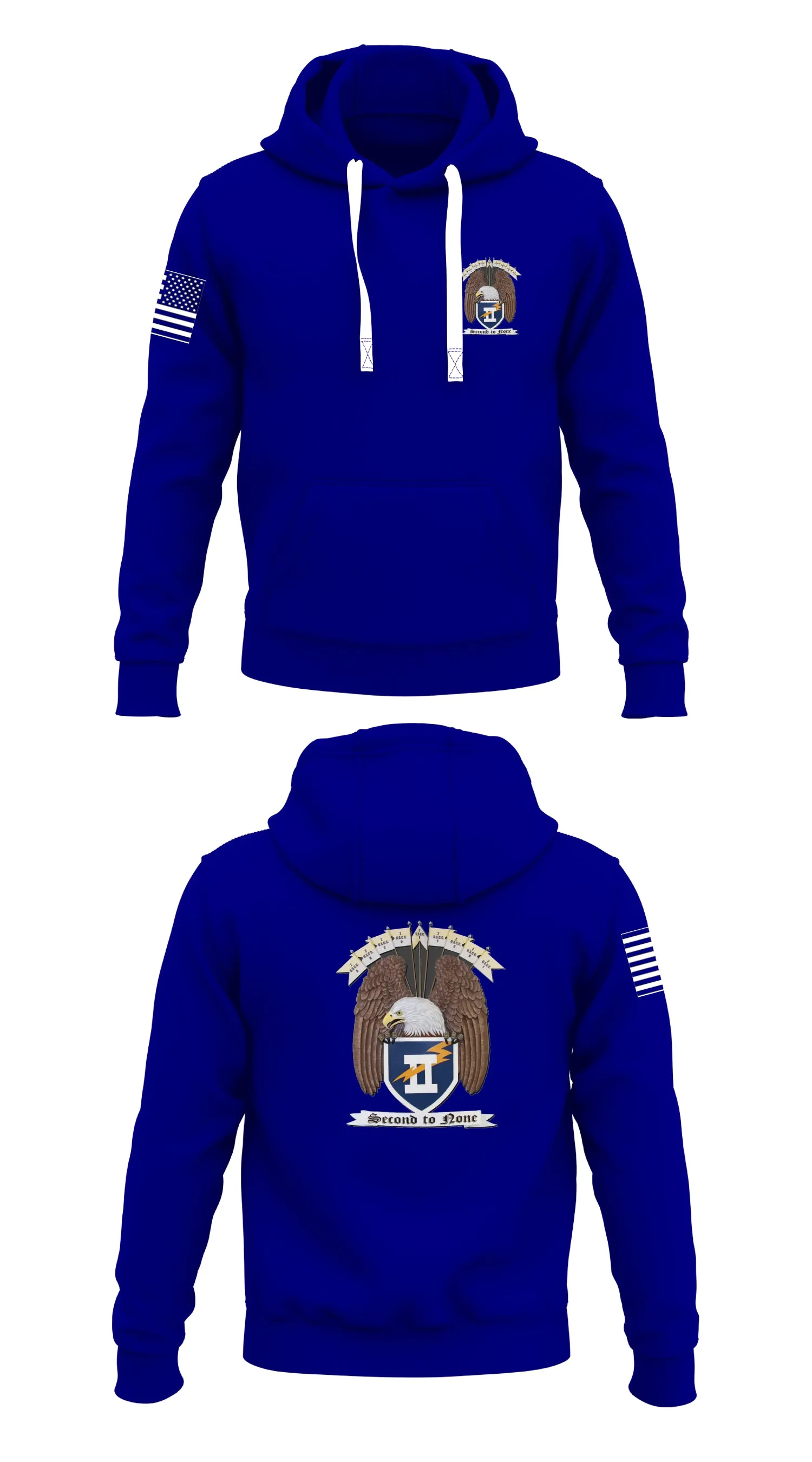 2nd Regimental Staff Store 1  Core Men's Hooded Performance Sweatshirt - 88403329773