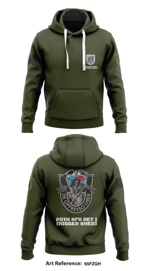 2th SFG DET 1 Rigger Store 1 Core Men's Hooded Performance Sweatshirt - 65FZgH