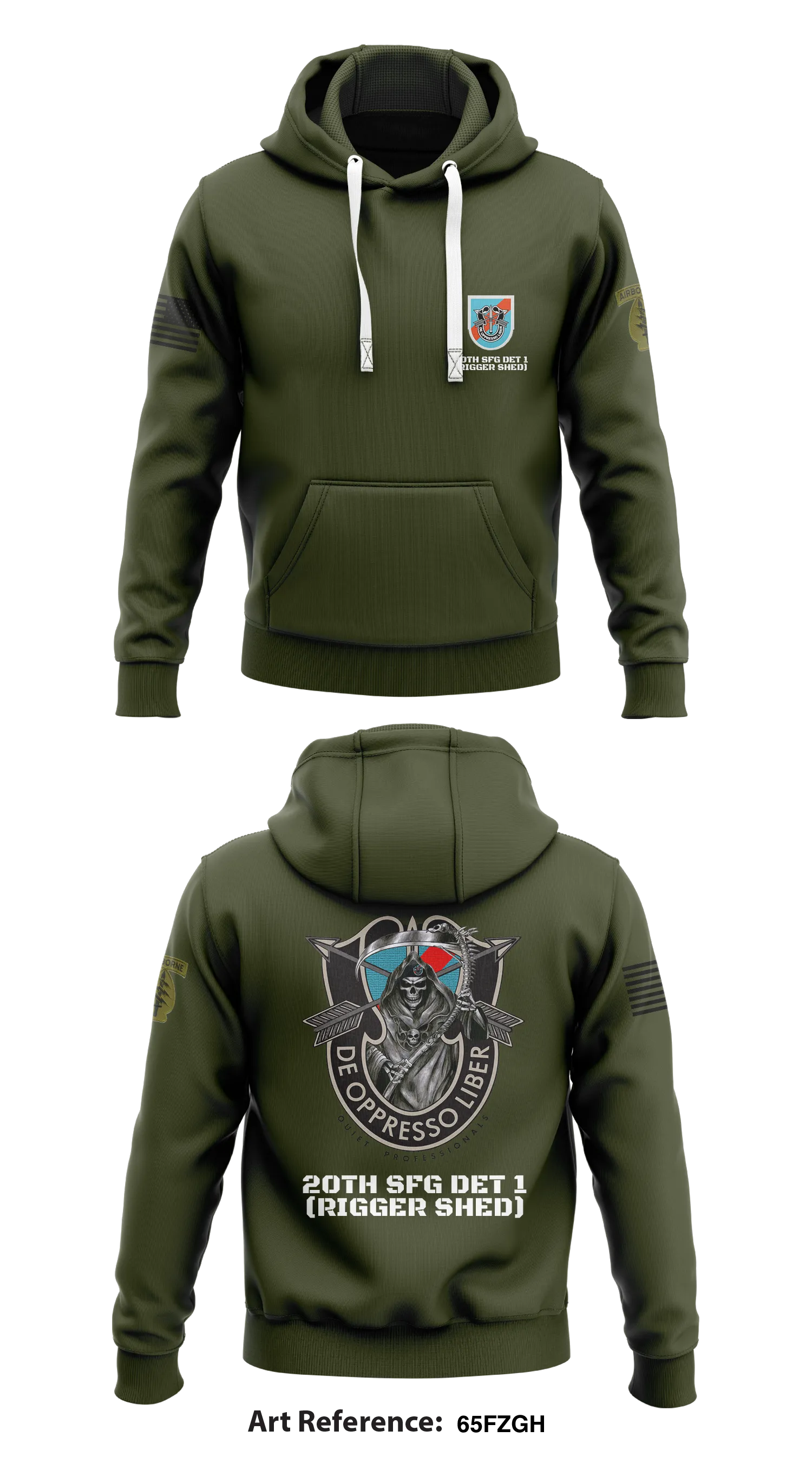 2th SFG DET 1 Rigger Store 1 Core Men's Hooded Performance Sweatshirt - 65FZgH
