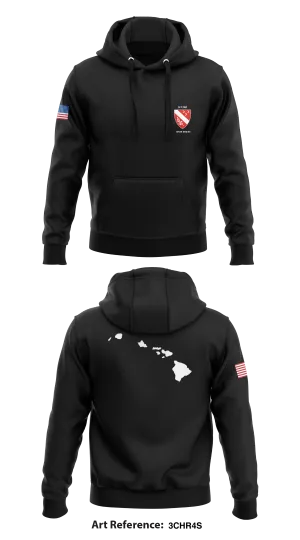 3-7 Field Artillery  Core Men's Hooded Performance Sweatshirt - 3chR4S