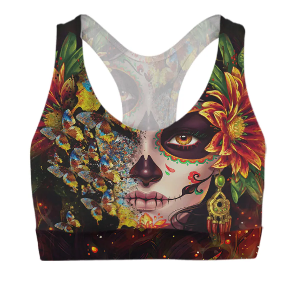 3D Skull - Sport Bra - Htl