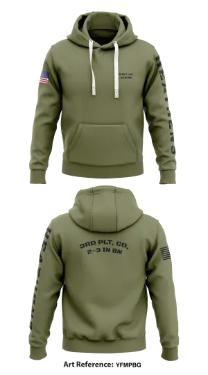 3rd Plt, Co, 2-3 IN BN Store 1  Core Men's Hooded Performance Sweatshirt - YFMpbg