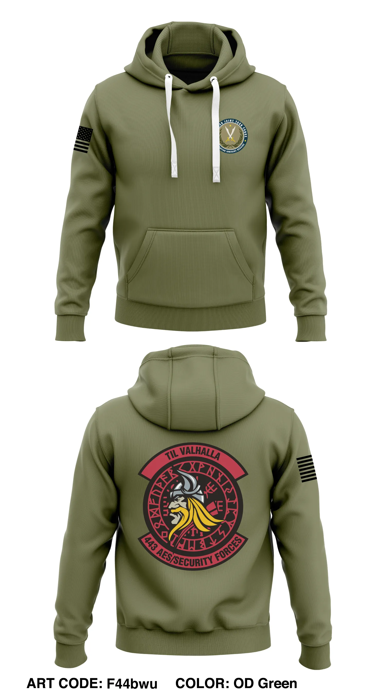 443D Air Expeditionary Sq Store 1  Core Men's Hooded Performance Sweatshirt - F44bwu