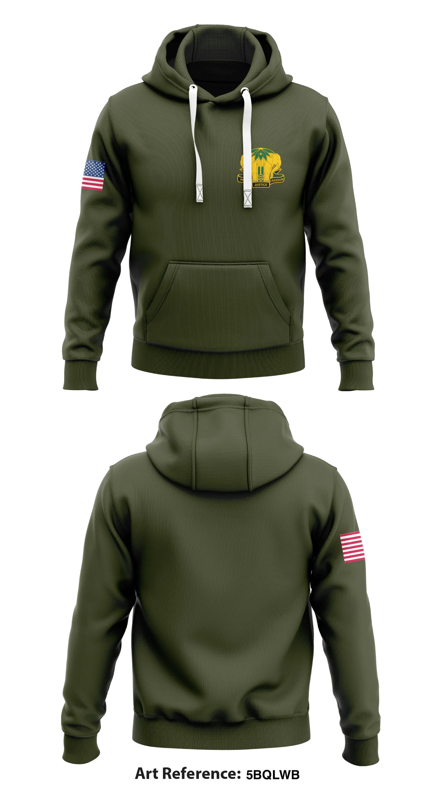 4th MP Battalion Core Men's Hooded Performance Sweatshirt - 5BQLwb