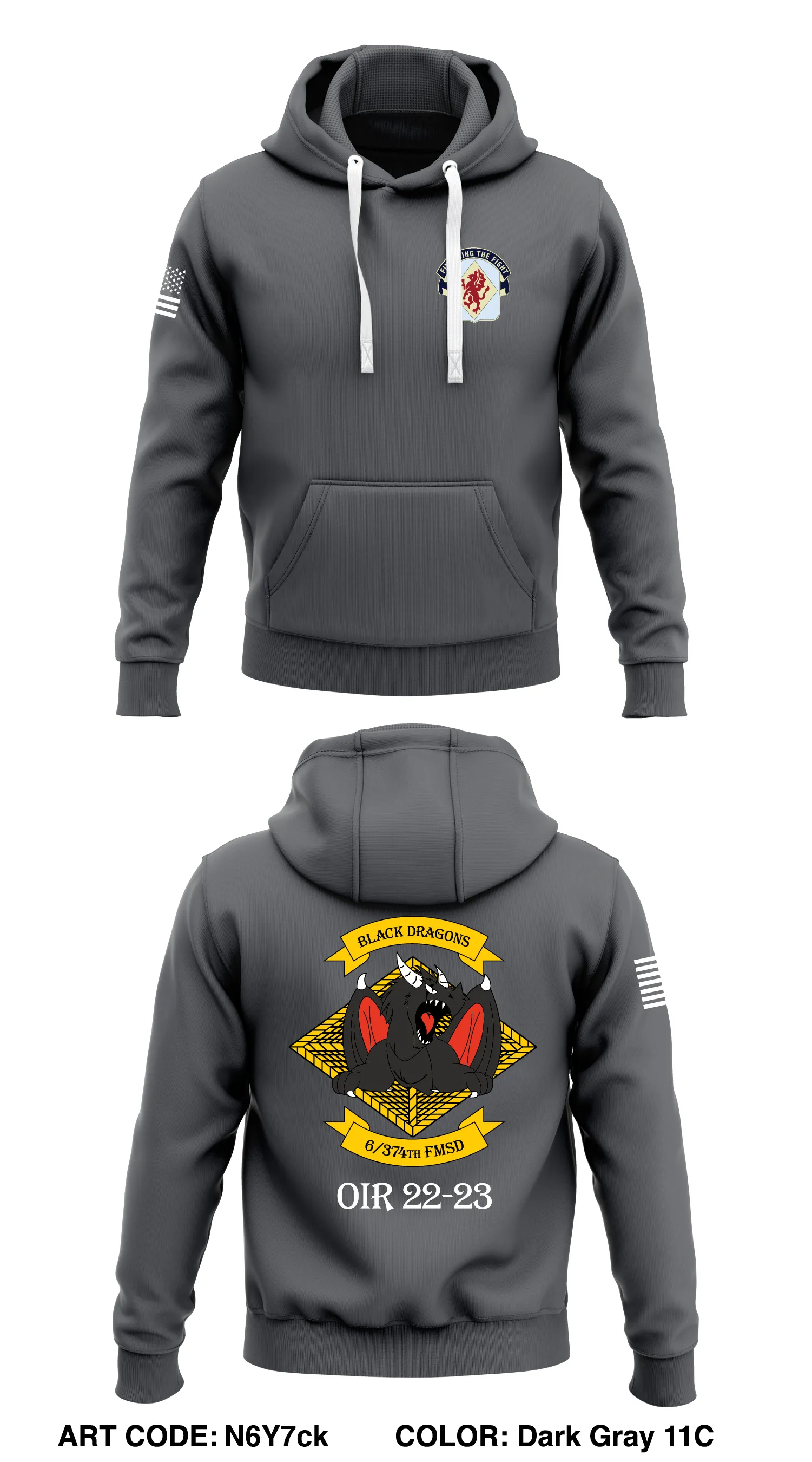 6/374 FMSD  Core Men's Hooded Performance Sweatshirt - N6Y7ck