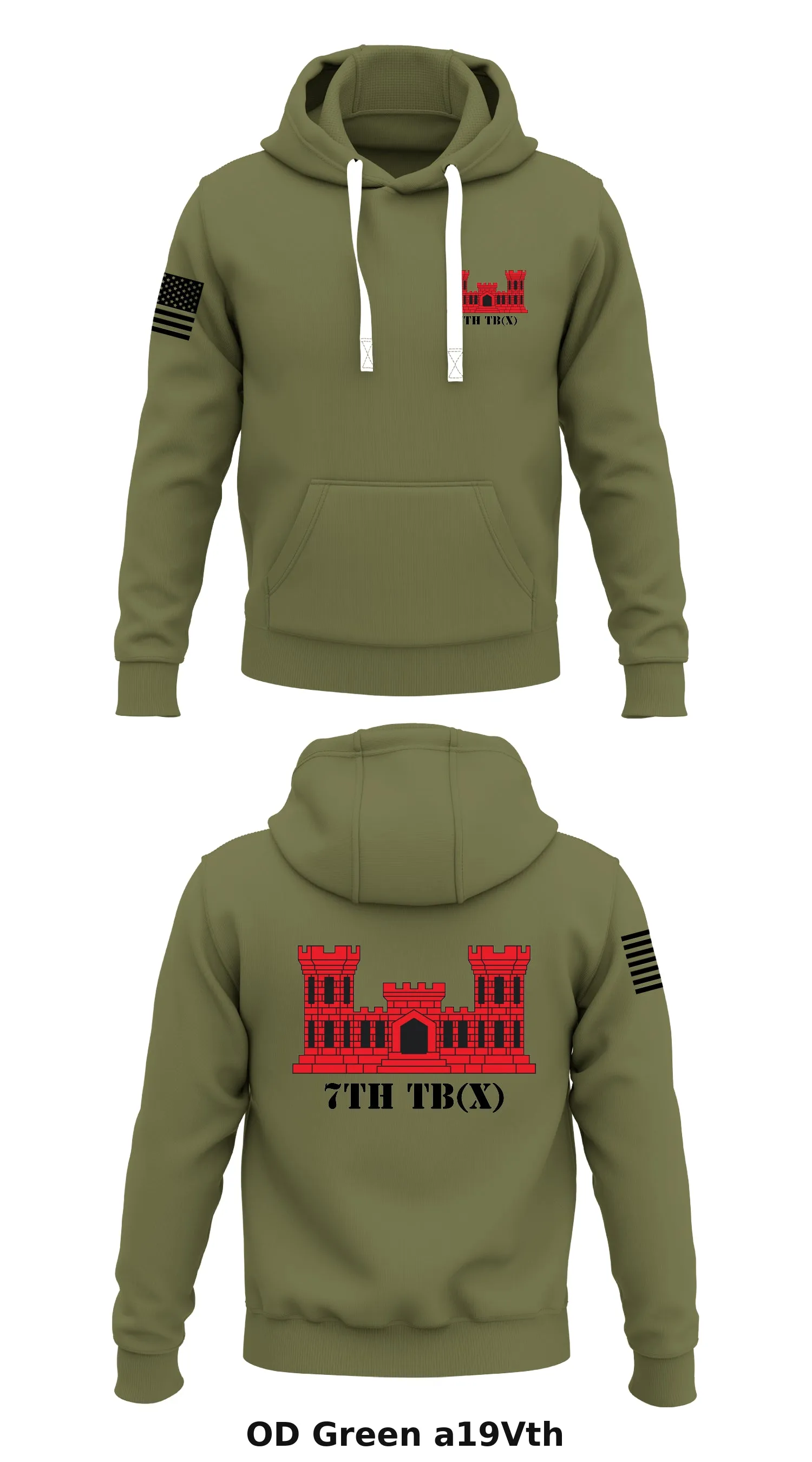 7th TB(X) Store 1  Core Men's Hooded Performance Sweatshirt - a19Vth