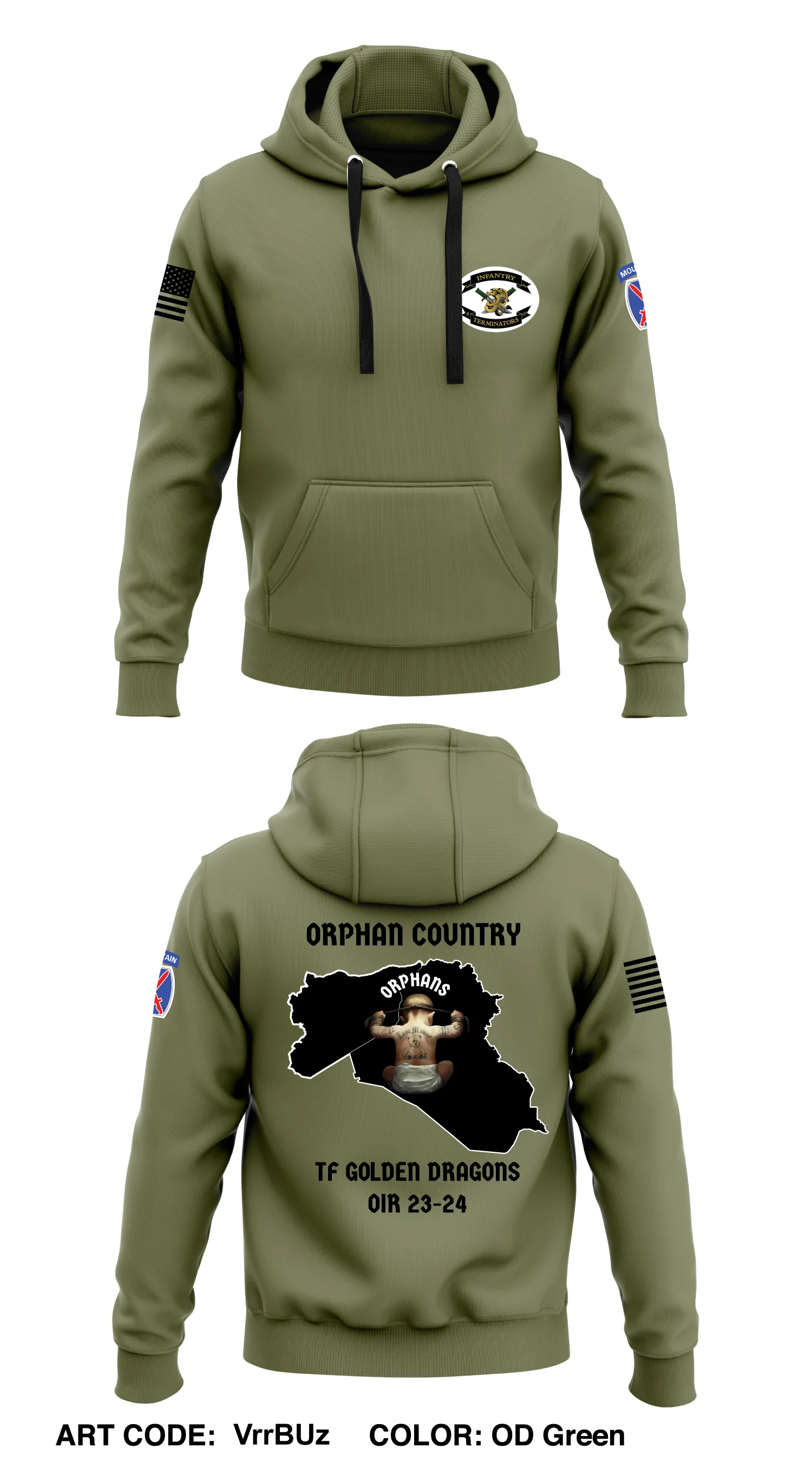 A co 2-14 3rd platoon  Core Men's Hooded Performance Sweatshirt - VrrBUz