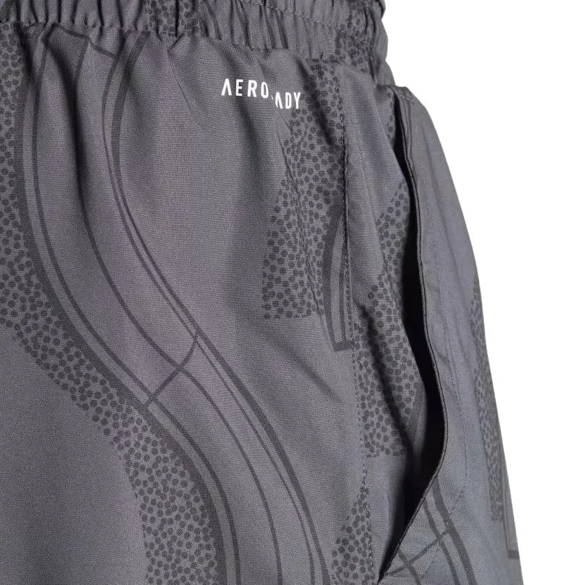 ADIDAS Club Graphic Mens Badminton Shorts - Carbon / Black