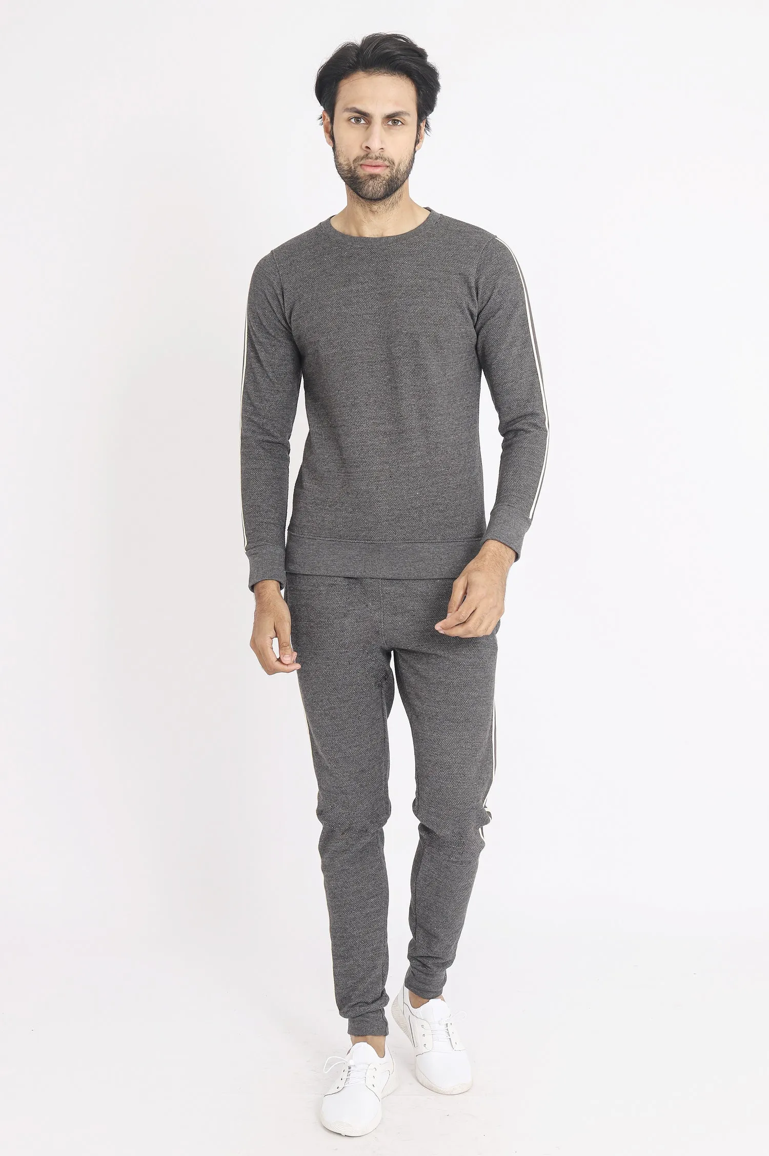 ALMAS SWEATSHIRT-CHARCOAL