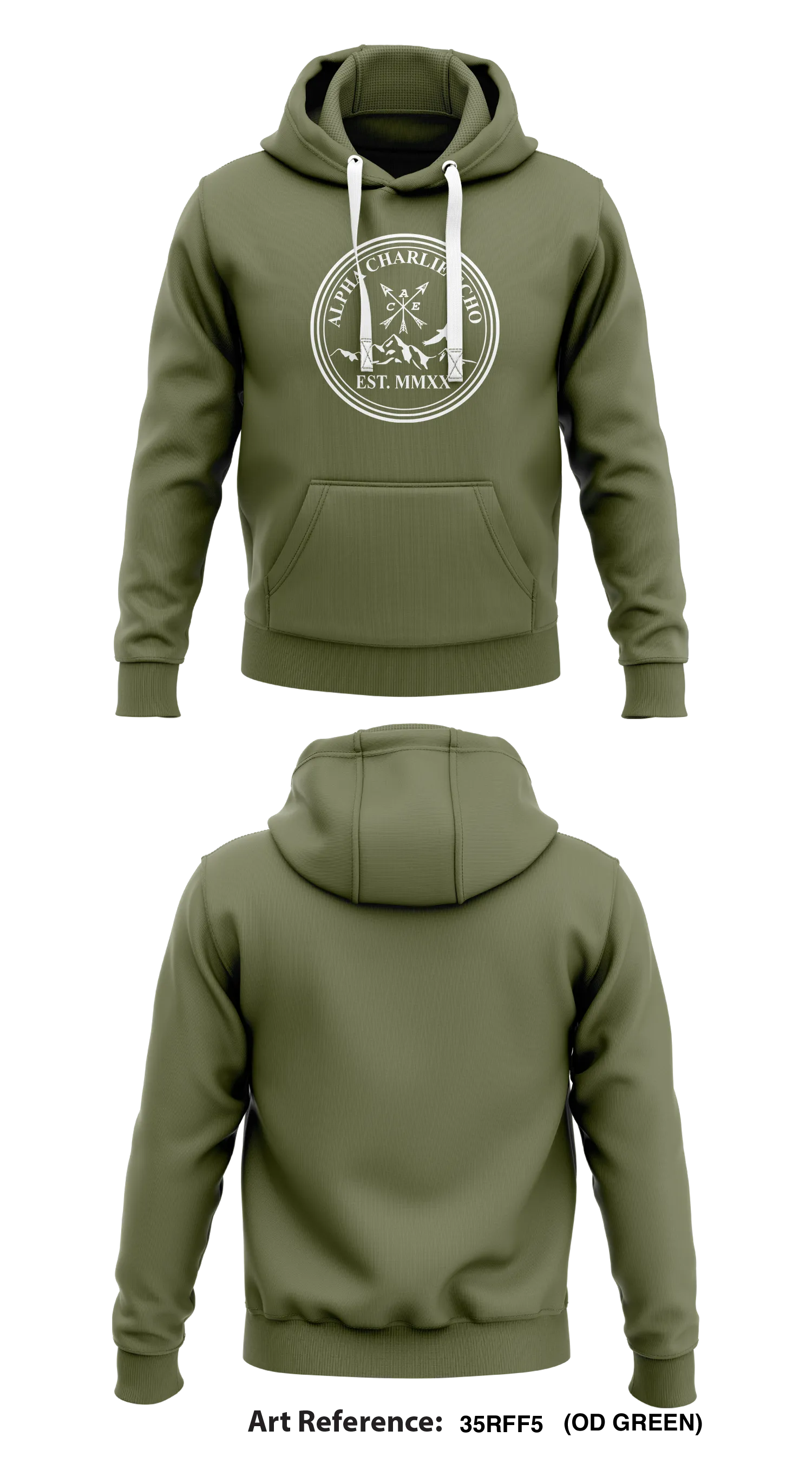 Alpha Charlie Echo  Store 1  Core Men's Hooded Performance Sweatshirt - 35rff5