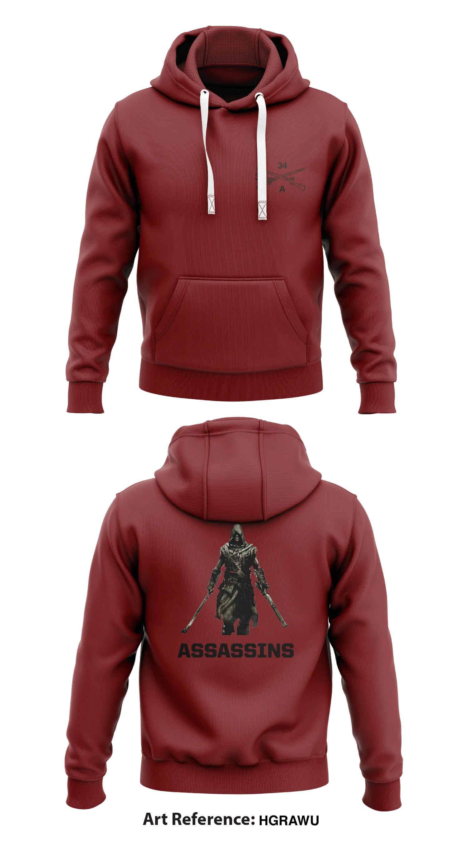 Alpha Company 3-34 INF REG Store 1  Core Men's Hooded Performance Sweatshirt - HGrawu