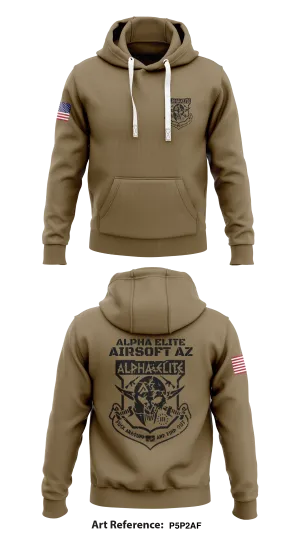 Alpha Elite Airsoft Store 2 Core Men's Hooded Performance Sweatshirt - p5p2AF