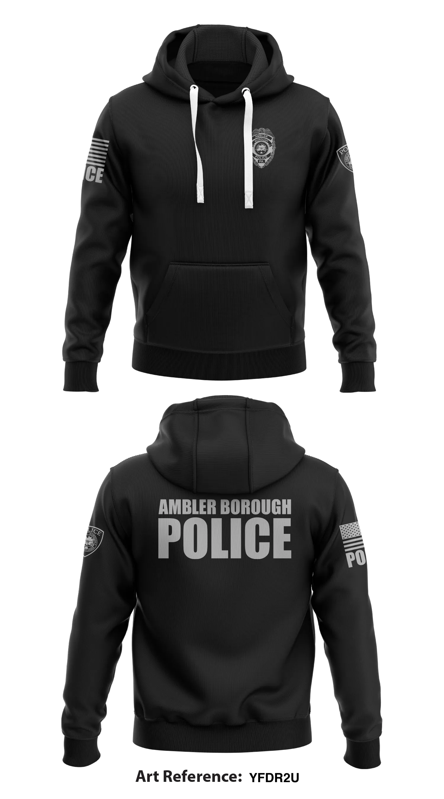 Ambler Borough Police  Store 1  Core Men's Hooded Performance Sweatshirt - YFdR2U