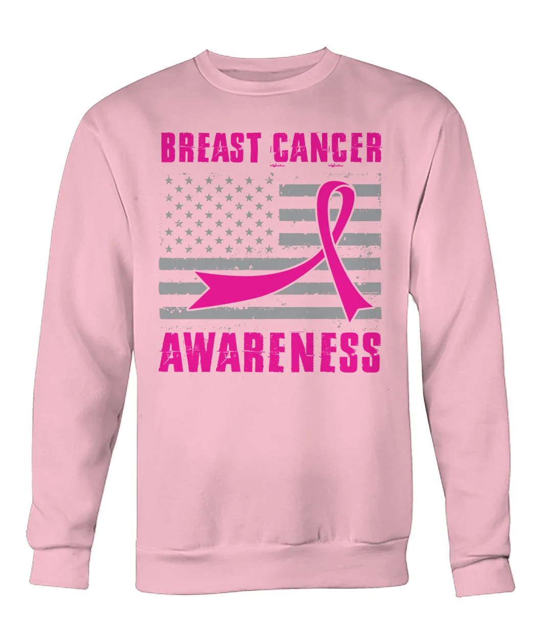 American Flag Breast Cancer Awareness Hoodies and Sweatshirts