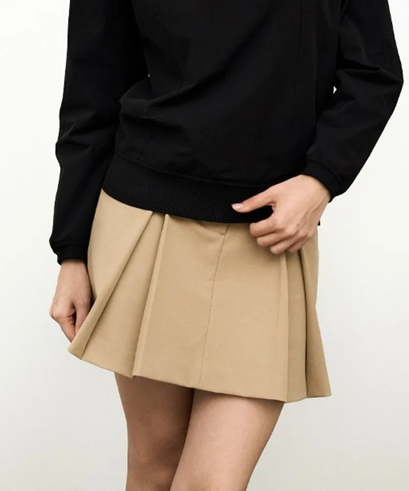 Anell Golf Clea Tuck Skirt - Beige