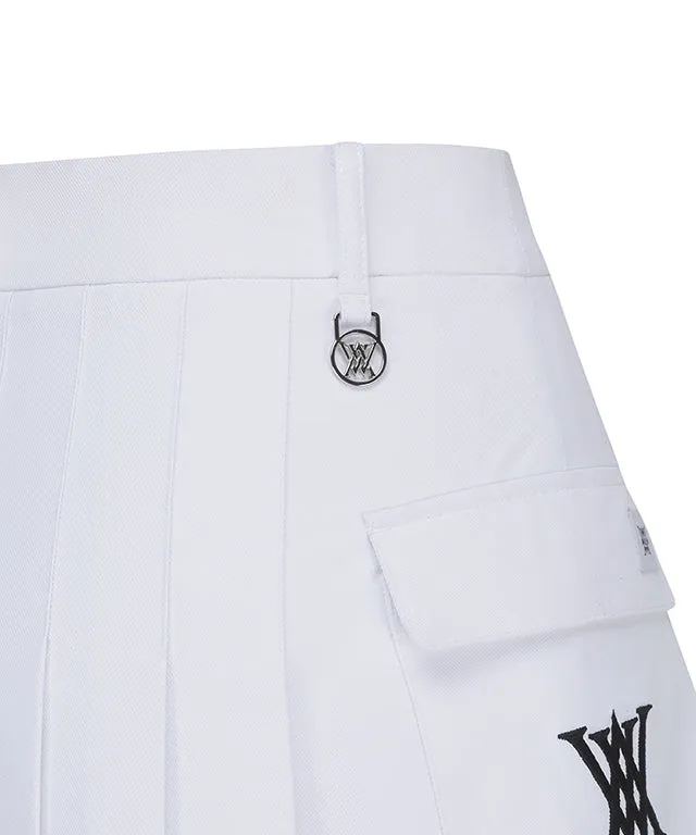 ANEW Golf: Women's Mini Pocket Point Pleated Skirt - White