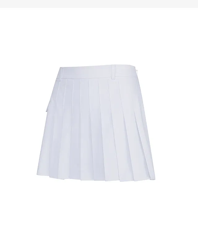 ANEW Golf: Women's Mini Pocket Point Pleated Skirt - White