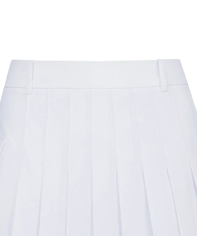 ANEW Golf: Women's Mini Pocket Point Pleated Skirt - White