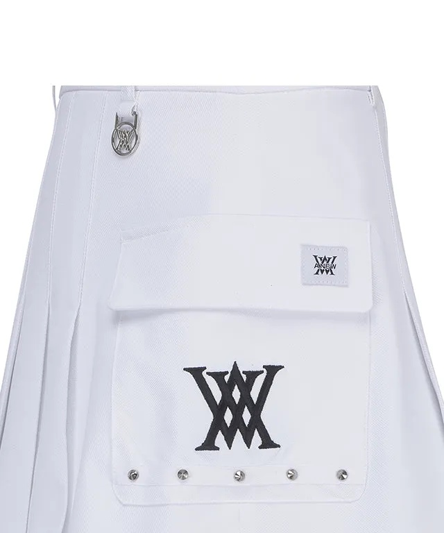 ANEW Golf: Women's Mini Pocket Point Pleated Skirt - White