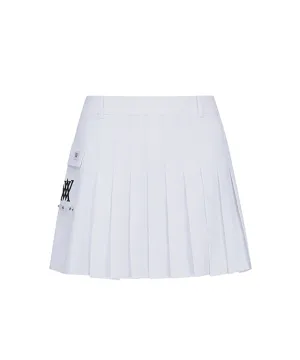 ANEW Golf: Women's Mini Pocket Point Pleated Skirt - White