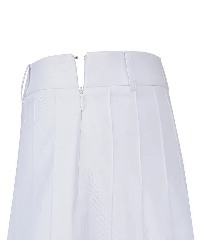 ANEW Golf: Women's Mini Pocket Point Pleated Skirt - White