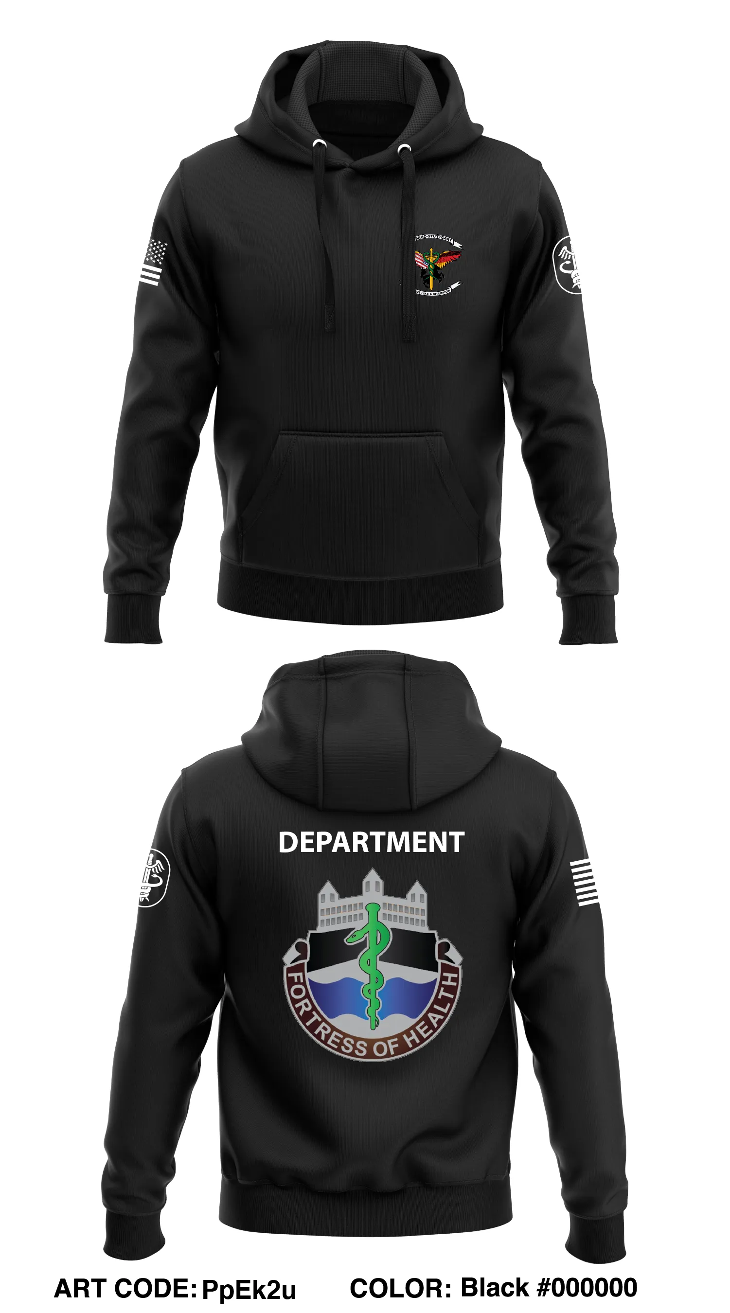 Army Health Clinic Stuttgart Store 1  Core Men's Hooded Performance Sweatshirt - PpEk2u