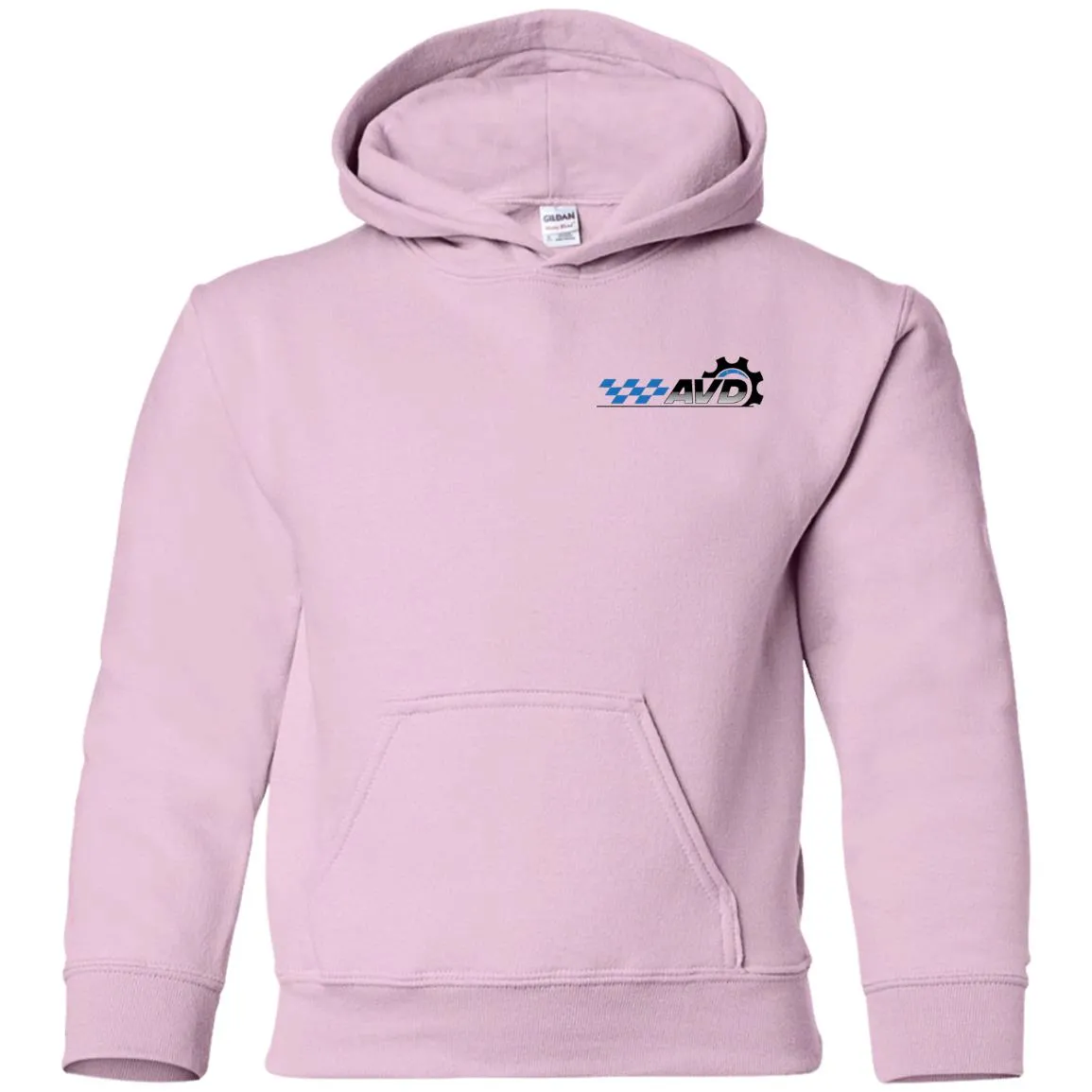 AVD black logo 2-sided print G185B Gildan Youth Pullover Hoodie