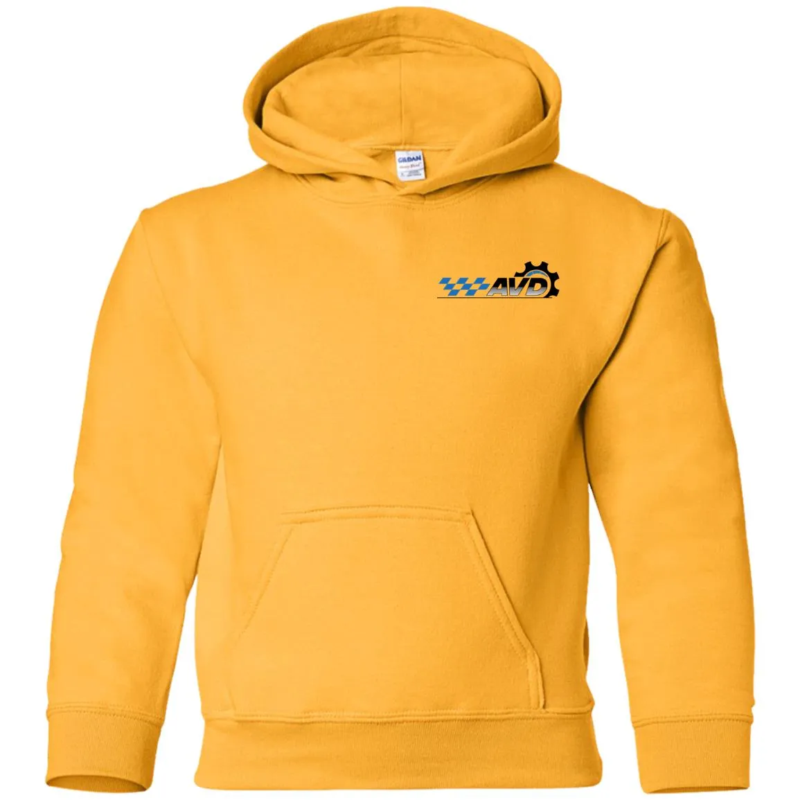 AVD black logo 2-sided print G185B Gildan Youth Pullover Hoodie