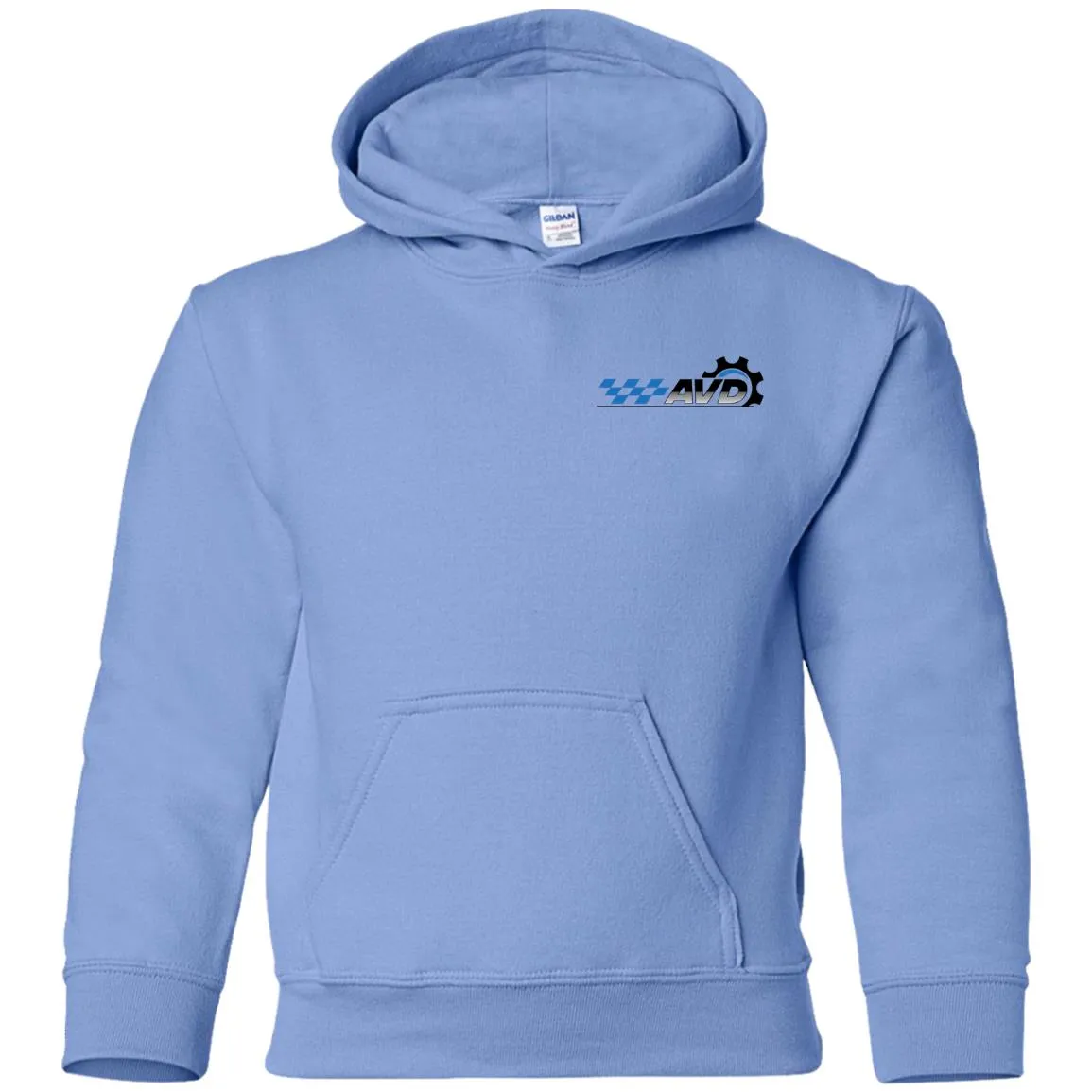 AVD black logo 2-sided print G185B Gildan Youth Pullover Hoodie