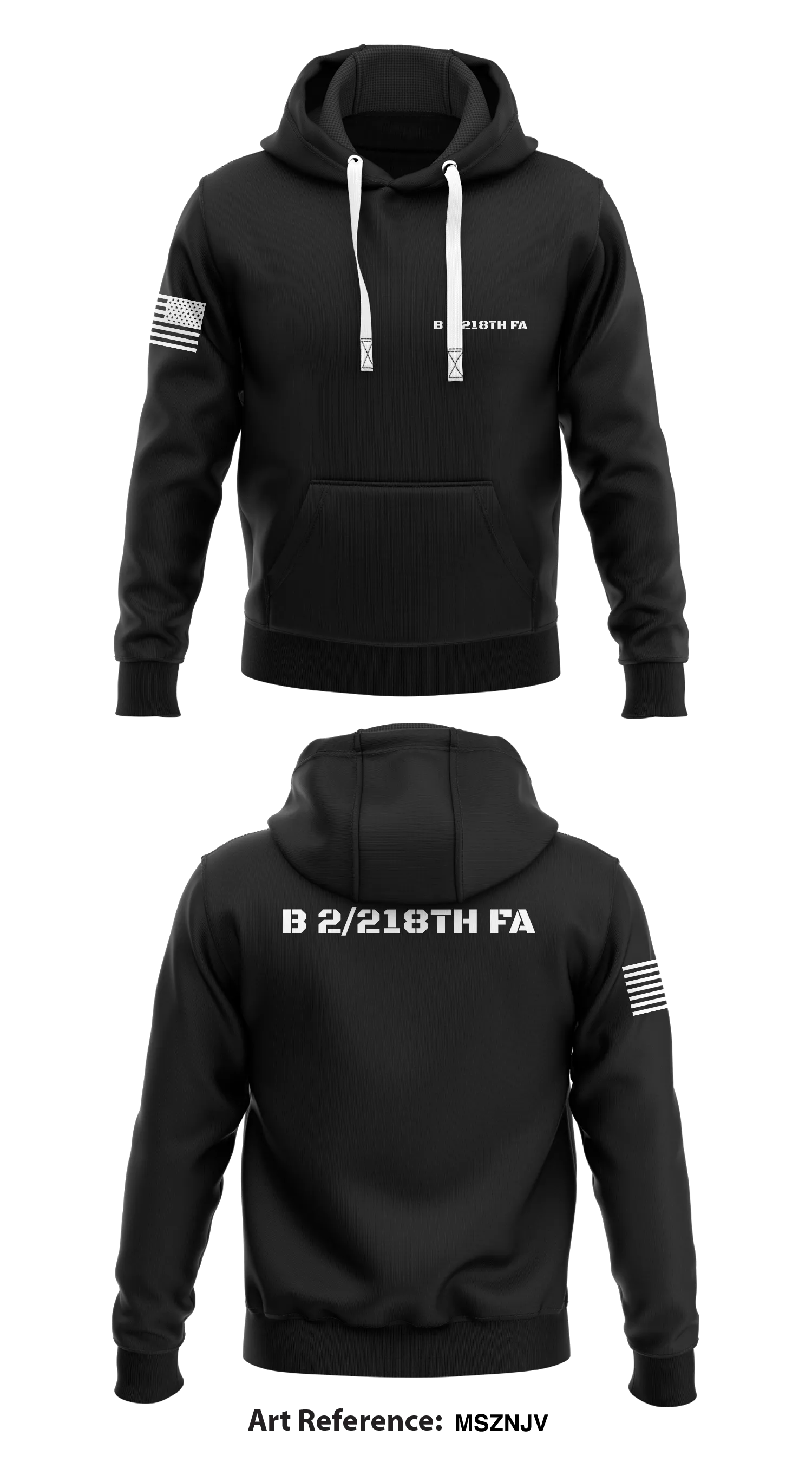 B 2/218th FA Store 1  Core Men's Hooded Performance Sweatshirt - MSznJV