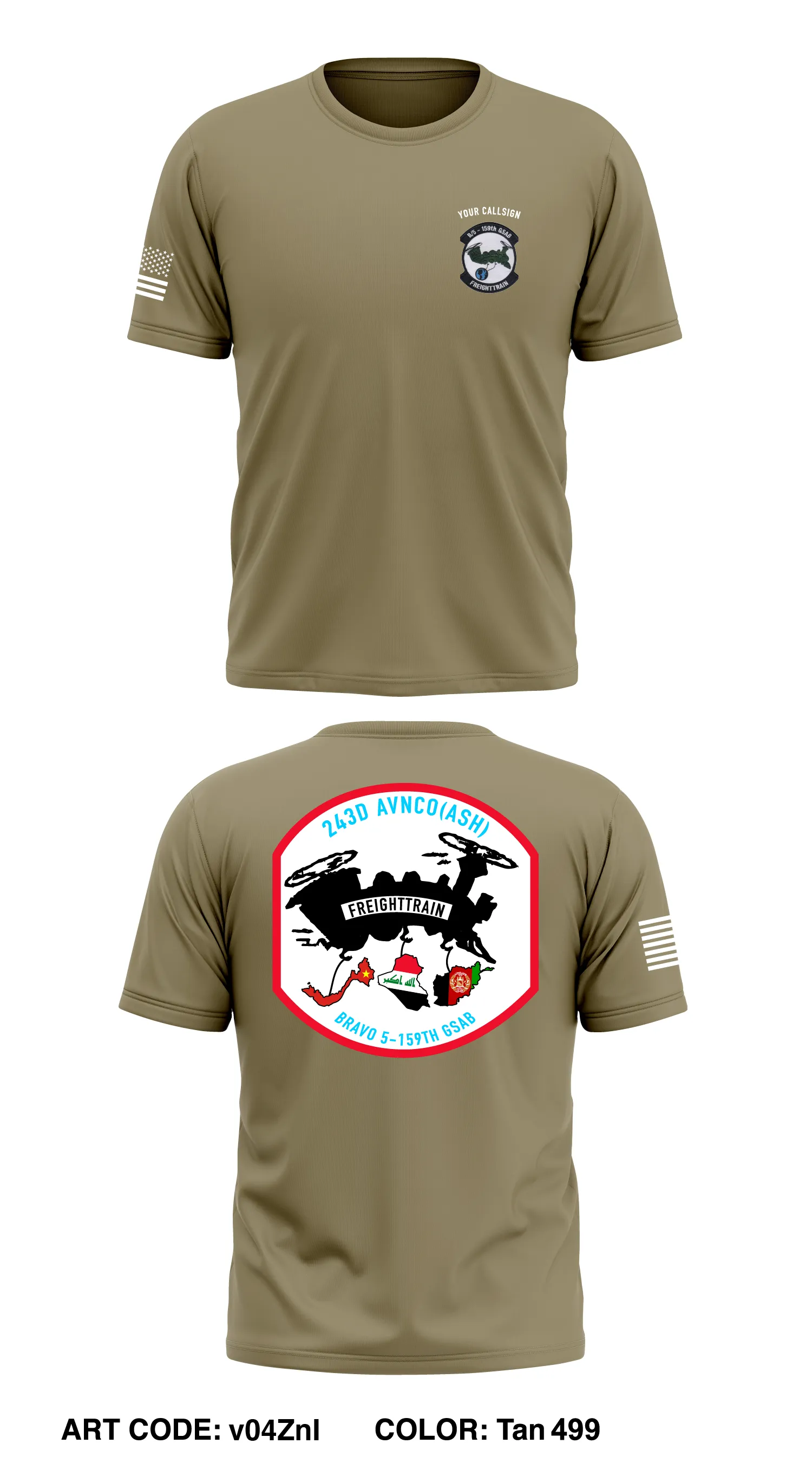 B Co 5-159th GSAB Store 1 Core Men's SS Performance Tee - v04ZnI