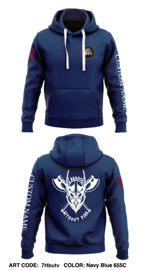 B Co, Task Force Marshall Store 1  Core Men's Hooded Performance Sweatshirt - 7Hbutv