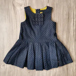 BABY GIRL SIZE 12 MONTHS - TOMMY HILFIGER A-line Pleated Tennis Dress EUC B37