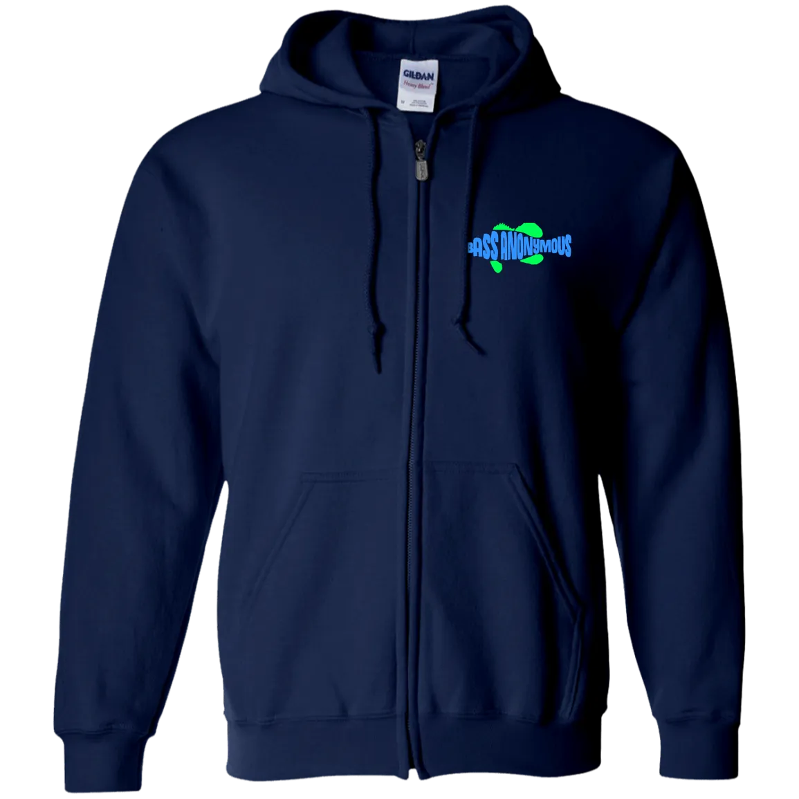 Bass Anonymous Hookset Zip Up Hooded Sweatshirt