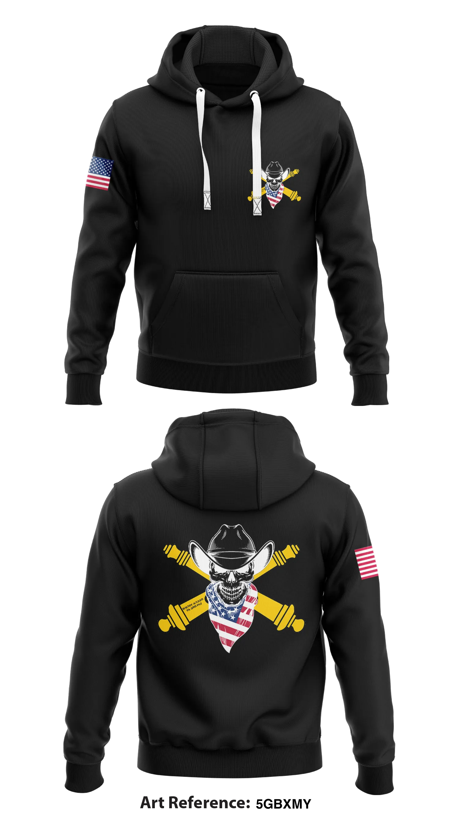B/BTRY 4/133D FA 3RD PLT Store 1  Core Men's Hooded Performance Sweatshirt - 5GbxMy
