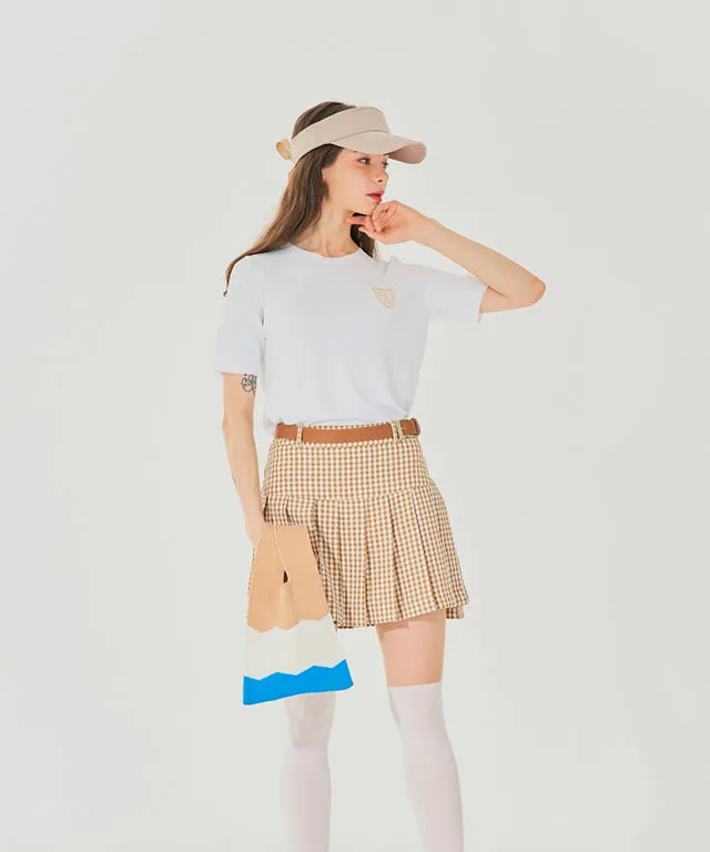 BENECIA 12 Avenue Check Culottes - Beige