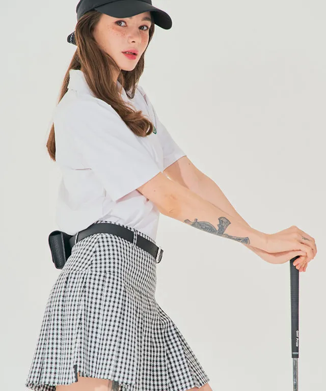 BENECIA 12 Avenue Check Culottes - Black